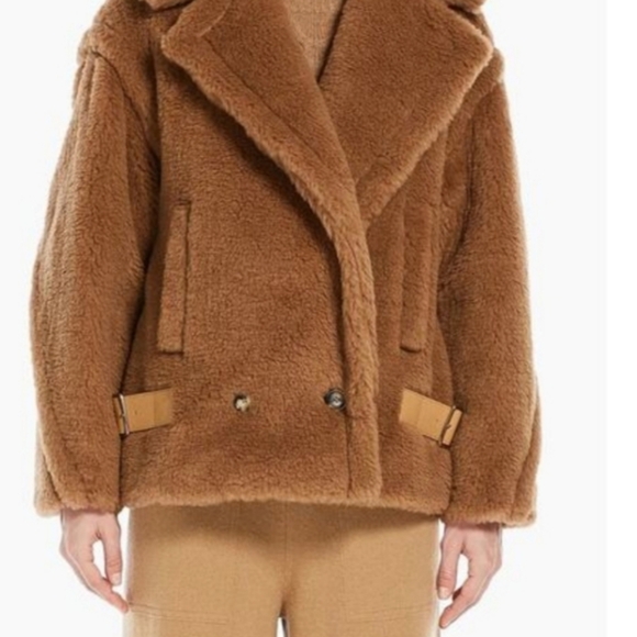 🌹Max Mara Teddy  Biker Jacket - Picture 5 of 13